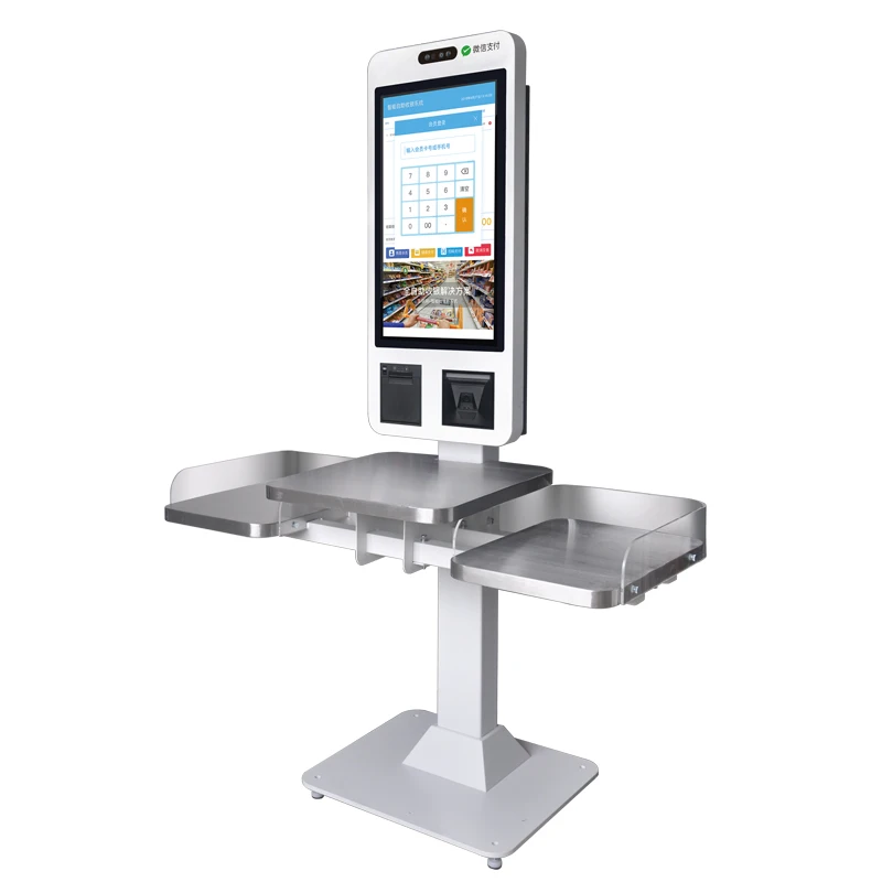 SCS-8800  POS System with Thermal Printer and Barcode Scanner for Foodservice and Retail Android Self-Checkout Terminal