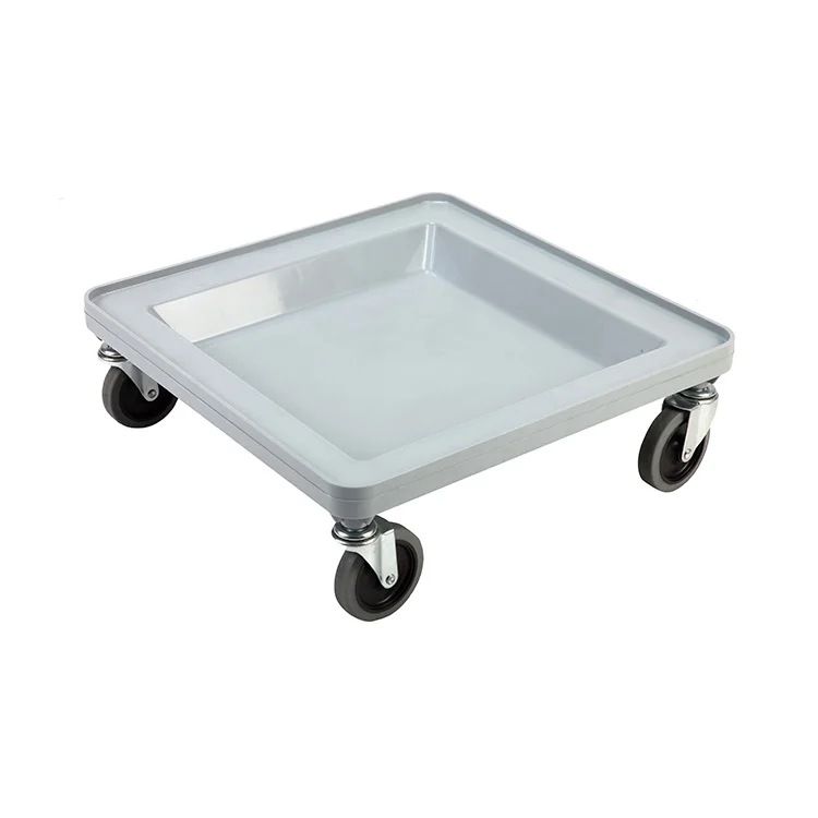 Easy to Transport Hotel Glass Rack 4 Wheel Dolly Trolley