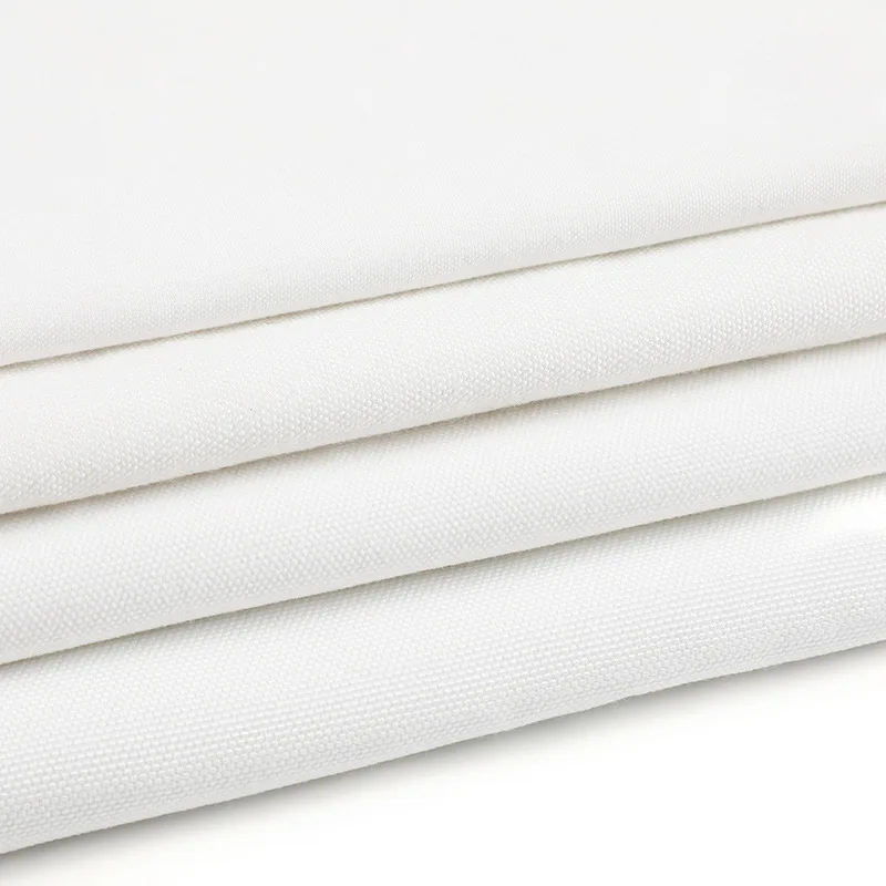 100% Polyester Fabric  Knitted 160cm 225gsm White Oxford Fabric with Waterproof