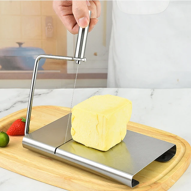 Hot selling stainless steel durable cheese household ham cheese slicer for kitchen