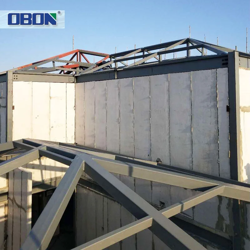 OBON Fast and Easy Constructional Prefabricated 3 Story House in Philippines Steel Structure Villas Hotel Sandwich Panel 3 Years