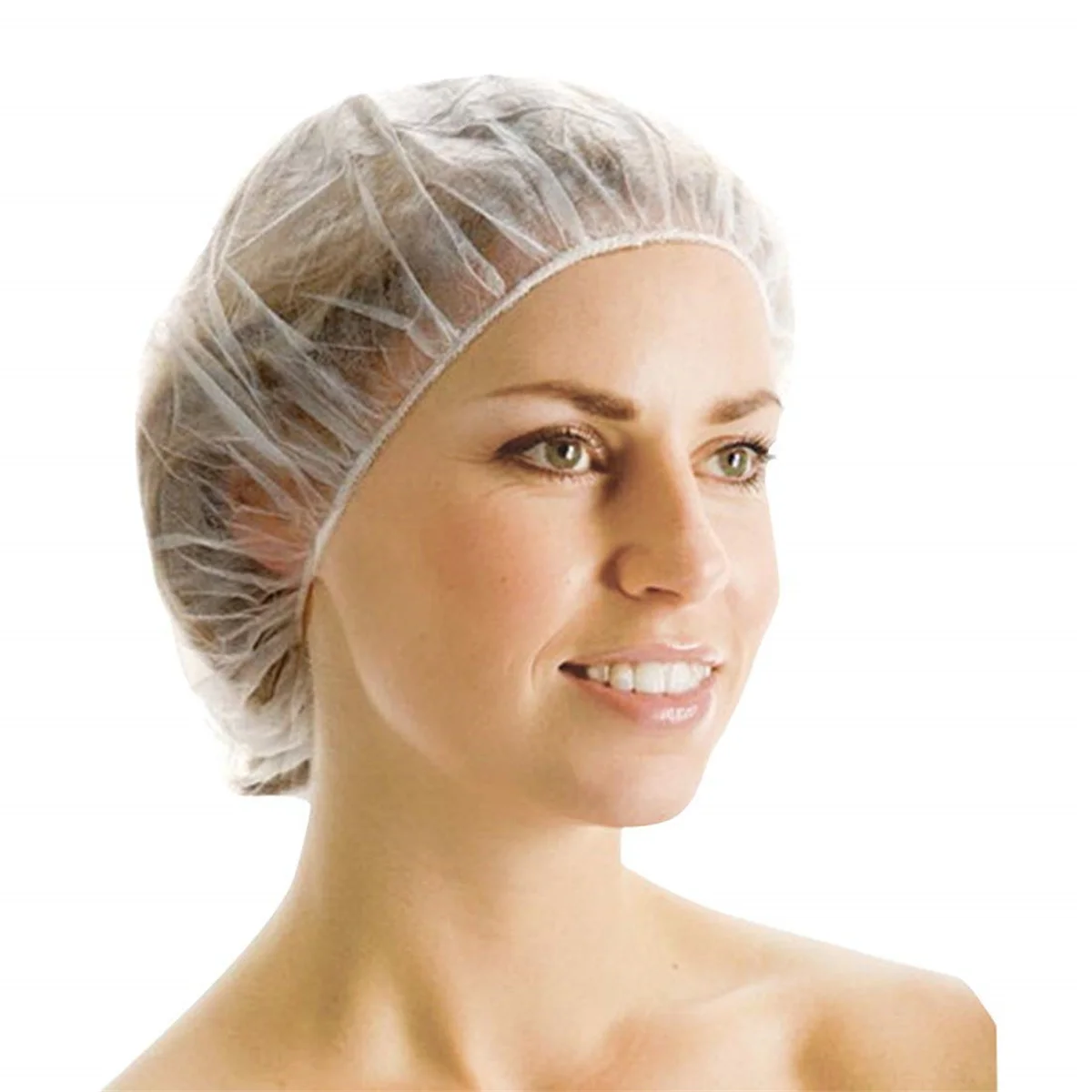 High Quality Waterproof Hotel Hair Cover Plastic PE Clear Disposable Shower Caps (1600260884810)