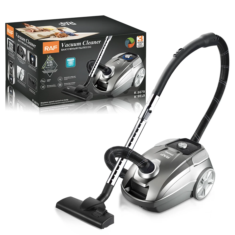 RAF New Home Portable Handheld 2000W Strong Suction Automatic Cable Reel 4.0L Vacuum Cleaner