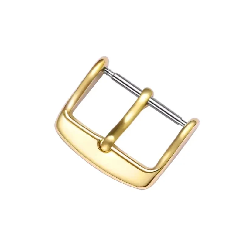 10 12 14 16 18 20 22 24 mm Watchbands Buckle Stainless Steel Pin Clasp Watch Accessories Leather Band Strap Watch Buckle