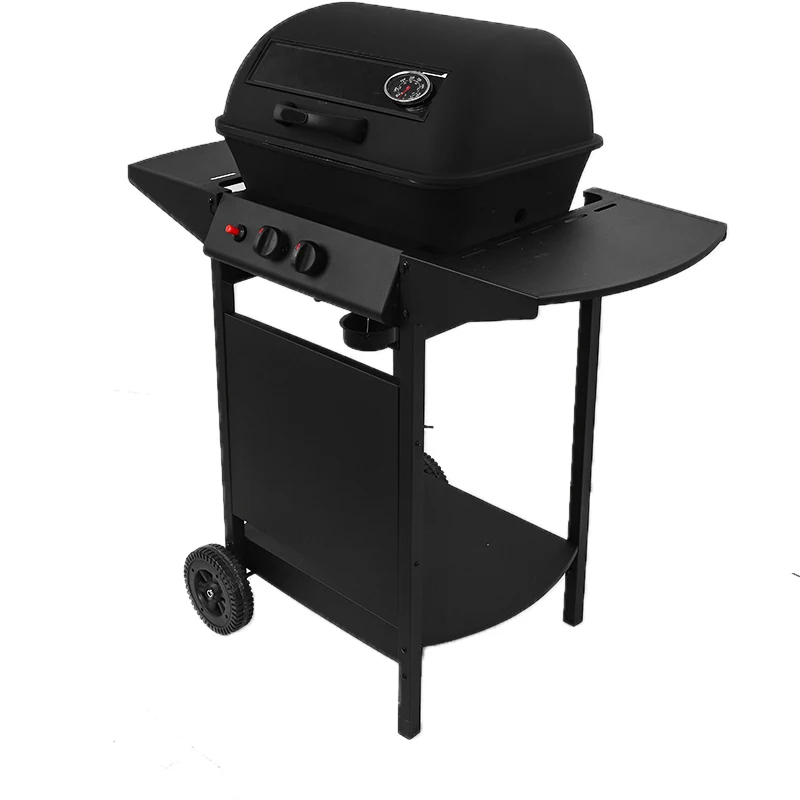 2024 New Design Black Color Trolley Gas Grill Butane Gas For Picnic Outdoor Butane Gas Grill