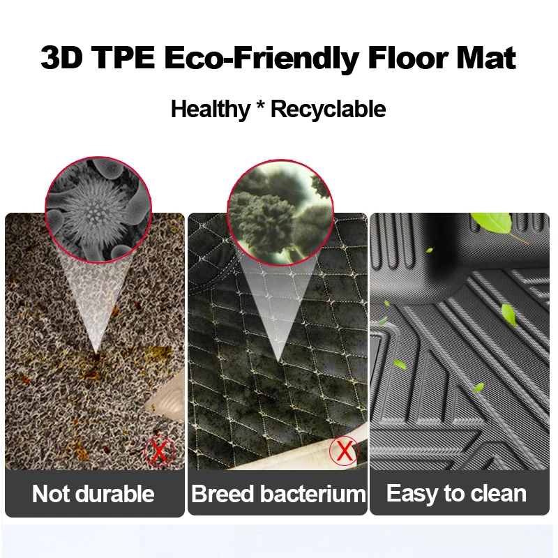 car carpet mat explorer parts 2016 3D tpe car floor mats foot mat use for ford explorer 2014