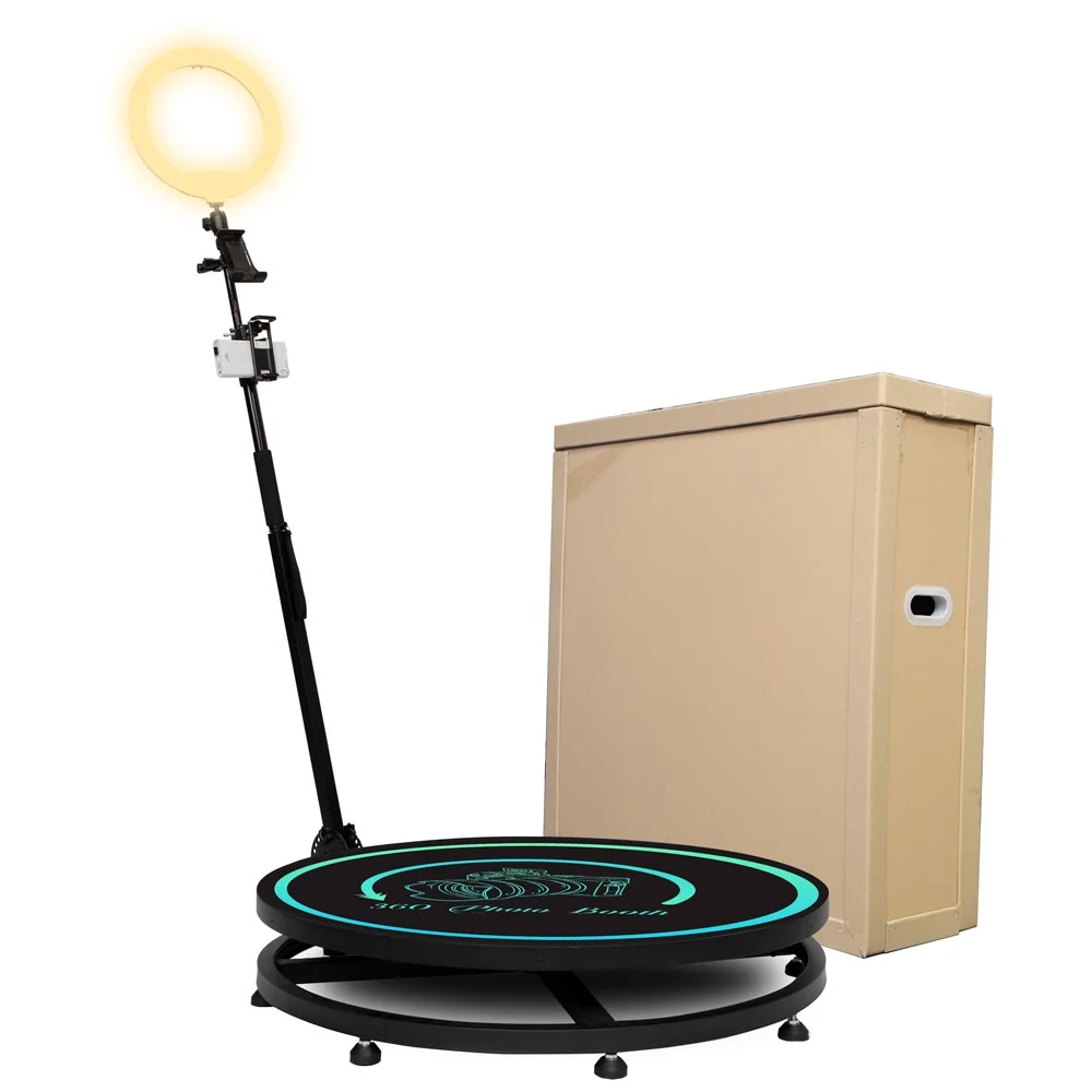 Remote Control Selfie Camera 360 Ring racket Rotating Self-service Shooting Equipment Fill Light Kiosk Free accessories