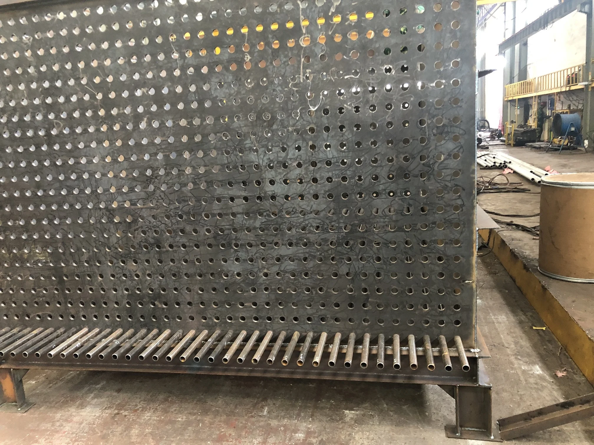 Power Plant Fire Tube Boiler Spare Parts Tubular  Air Preheater Heat Exchanger