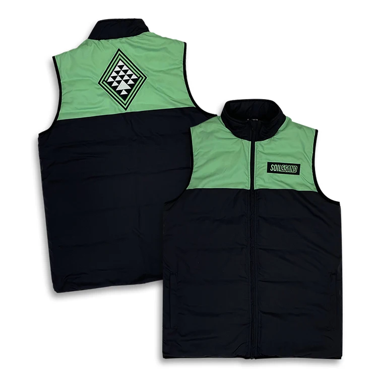 Custom Logo Mens Puffer Vest Winter Down Padded Gilets Mens Bubble Vest