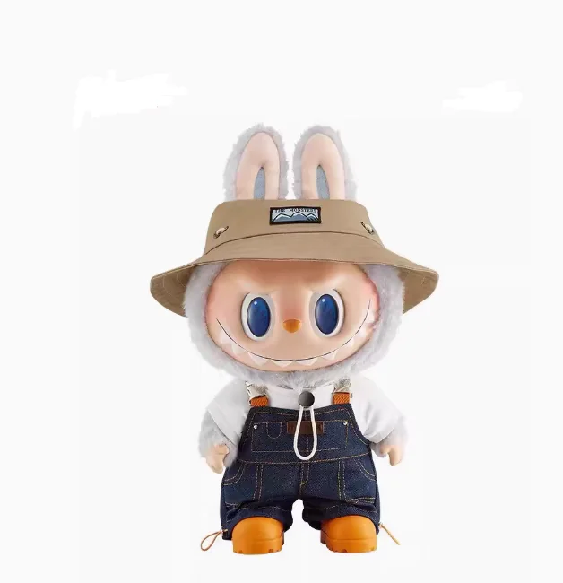 Tiktok лидер продаж маленькие пластиковые игрушки Labubu одежда фигурка