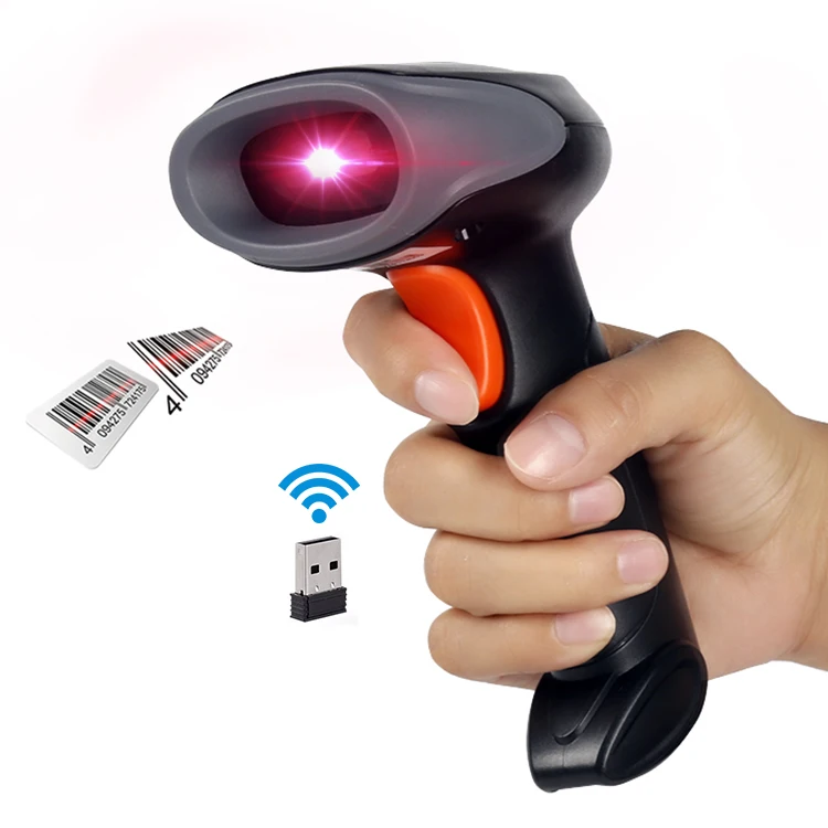 Factory Wireless Portable 2.4g WIFI 1D 2D QR Bar Code Cordless Warehouse Handheld Barcode Scanner Reader