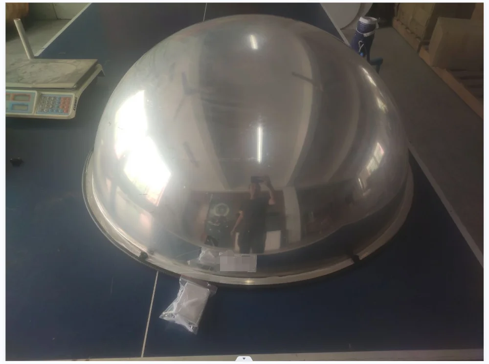 factory wholesale PC acrylic round indoor secuiry decorative street convex spherical mirror