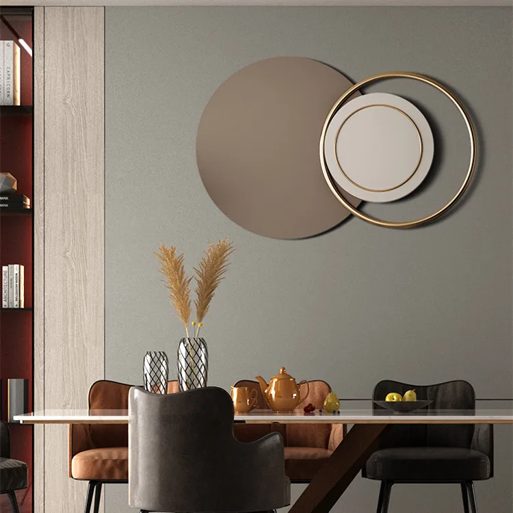 Большая роскошная 3D металлическая декоративная стена в скандинавском стиле для дома и ресторана