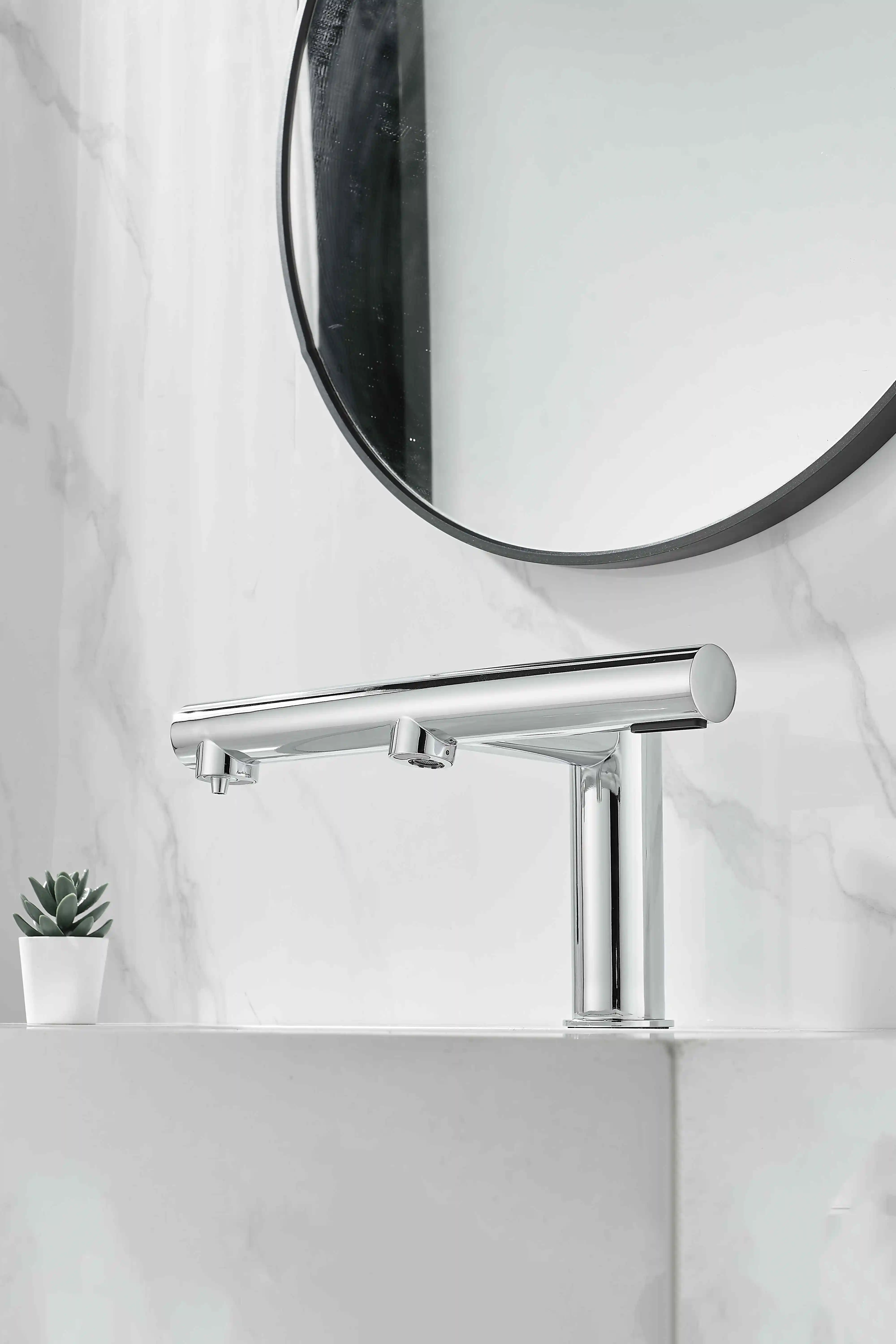 Air Tap Hand Dryers Automatic 3 in 1 Stainless Steel Sensor Faucet Hand Dryer with HEPA Filter for Bathroom Model