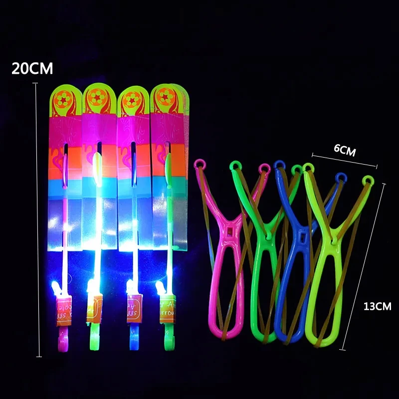 Wholesale China Luminous Slingshot Helicopter Fly Arrow Helicopter LED Slingshot Toys for Promotion Toy