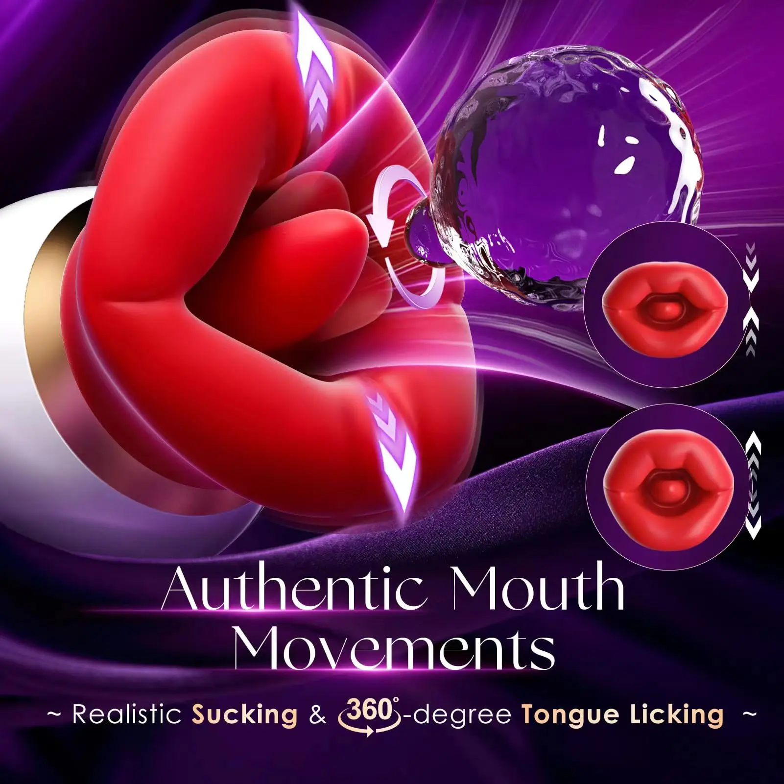 Pink Zoom Clitoral Tongue Licking Toy 10 Frequency Vibration Tongue  Licker Blow Job G Spot Vibrator Little Mouth Vibrator