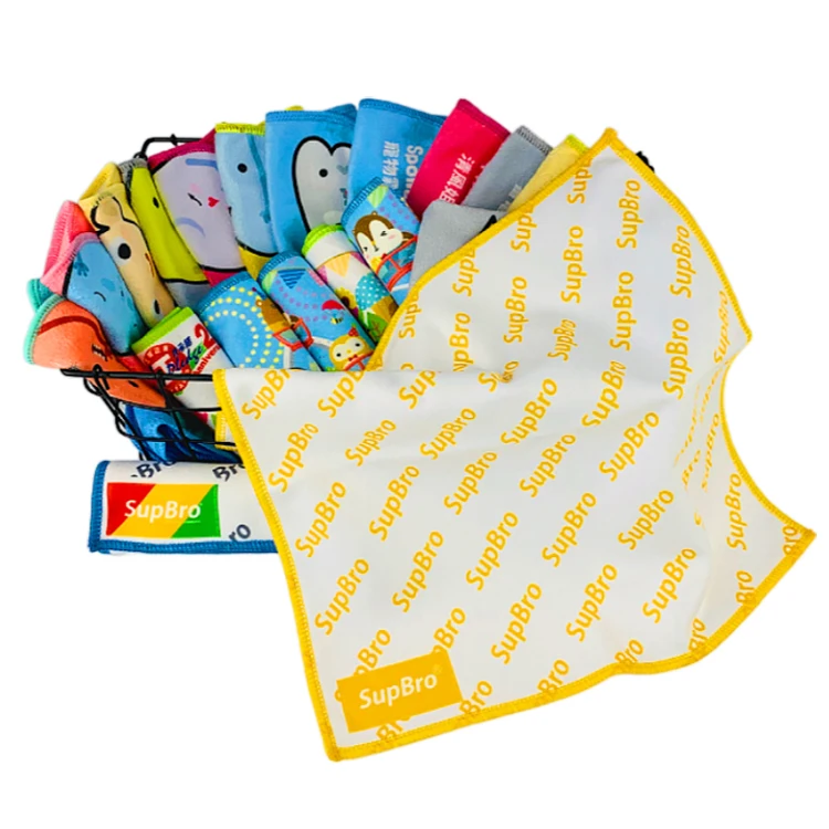 Высококачественное полотенце из микрофибры с индивидуальным логотипом и узором, тепловая сублимационная печать, полотенце из микрофибры