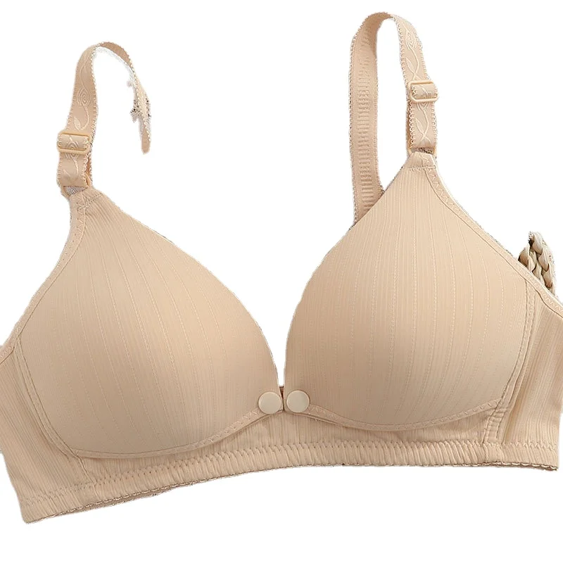 Wholesale Cheap maternity nursing bra  wire free  for pregnant women front open  breastfeeding bra