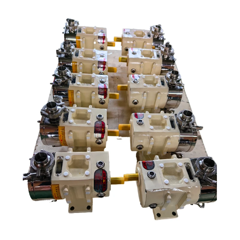 Stainless steel sanitary three petal rotary vane pump filling machine honey sanitary rotary pump