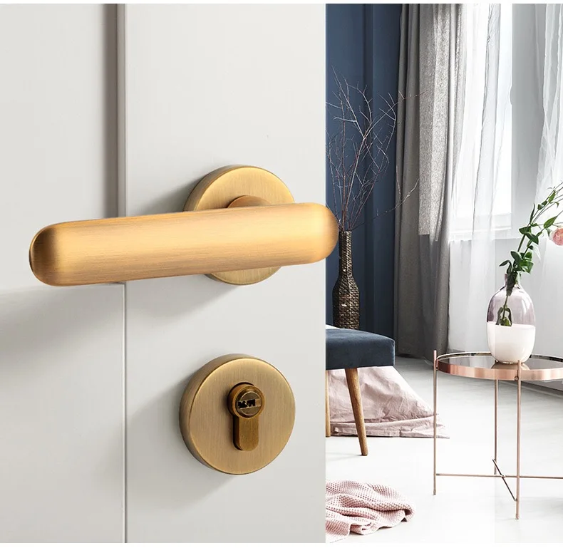 Customized Luxury Zinc Alloy Gold Supplier House Door Handles Furniture Fittings Interior Design