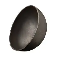 Stainless steel pipe fittings hemisphere mirror polished metal head for pressure vessel connection
