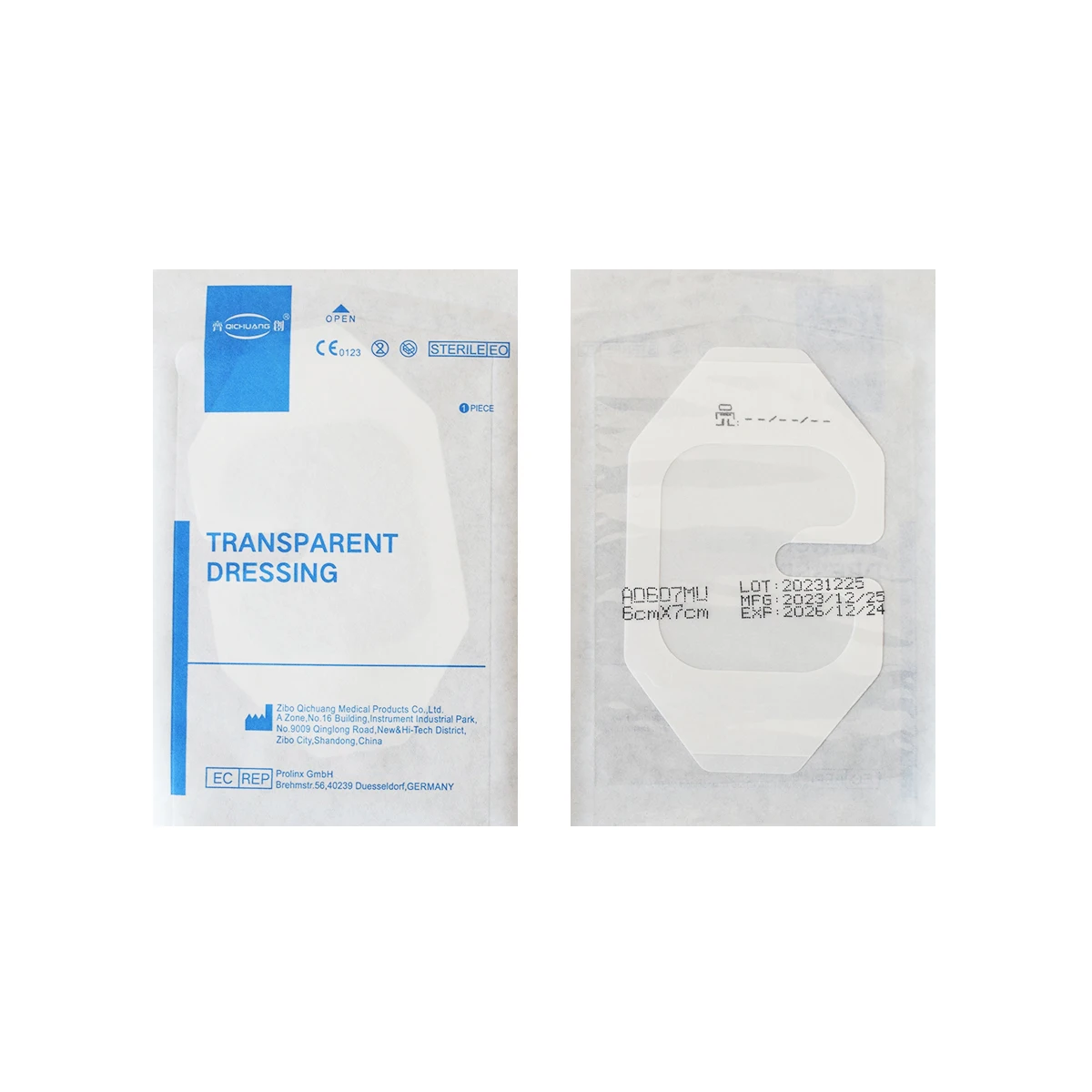 6cm*7cm Transparent Semi-Permeable IV Cannula Fixation Dressing/Plaster