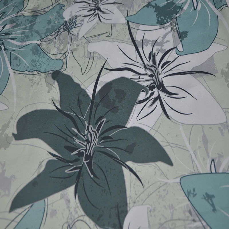 Customized Floral Digital Printing 16mm Pure Mulberry Satin Clothing Fabric Italy Silk