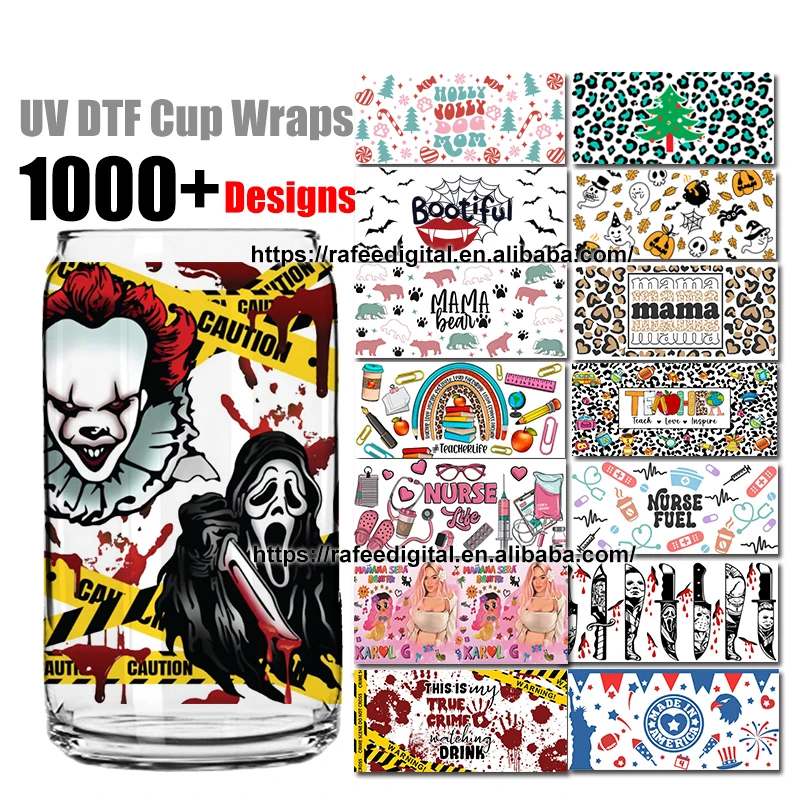Оптовая продажа по индивидуальному заказу, мама, мама, 16 унций, стеклянная пивная чашка, стакан, стакан, UV-DTF наклейки UVDTF, наклейка UV DTF