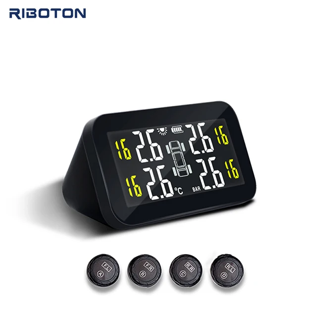 Original Manufacturer Tire Pressure Monitoring System PC Material Solar And USB Charging Other Auto Parts TPMS For Car