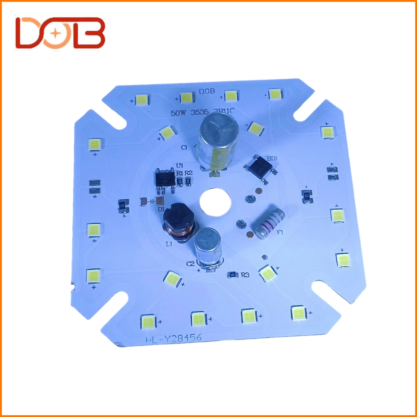 50w The Core Factory Outlet Light High Efficiency  Fin Bulb Led Chip 3535 China Factory Full Wattage Driver-Free Dob Pcb Board