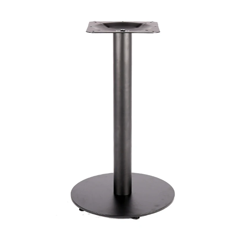 metal furniture table base with round flat base for outdoor usage