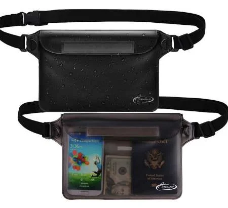 Waterproof Pouch with Waist Strap Bag Accessories Best Way Safe  Perfect for Boating Swimming Snorkeling Kayaking Beach