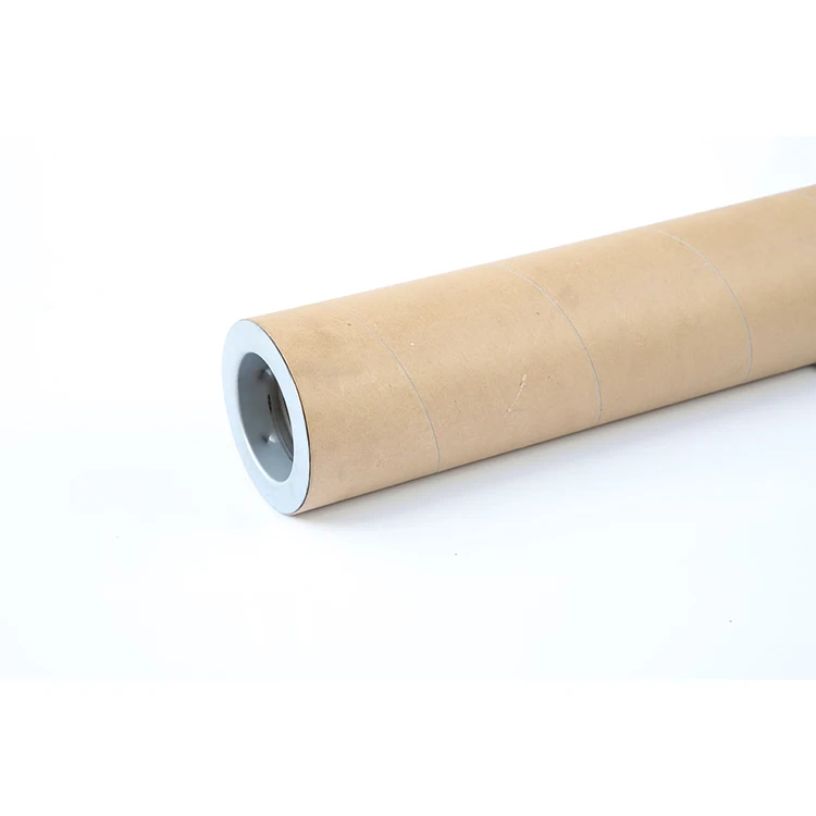 Paper Core Tube With Iron Top Cylindrical Iron Cover Paper Tube For Polyester Film