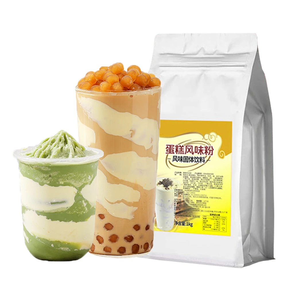 OEM milk tea powder High Standard Manufacturer Better Taste Milk Tea Raw Materials Cake Flavored Drink Powder bubble tea