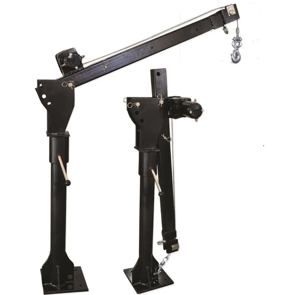 Crane on Truck to Lift Help Lifting Goods 500kg 800kg Electric Winch JNDO Engine 170x170mms 360° Manual 250x250x18mms 58.5KGS