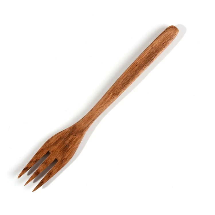 
Japanese Eco-Friendly Silver Dinner Wooden Salad Fruit Compostable Wooden Cutlery Flatware Fork 