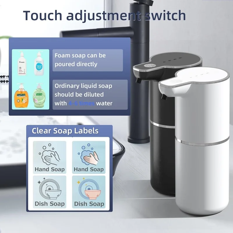 Automatic Sensor Soap Dispenser Visual Dosage Four Speed Power Intelligent sensing without touch Liquid Soap Dispensers