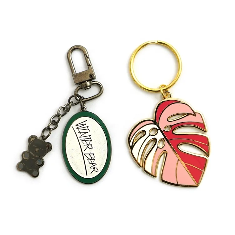China Personalized Logo Keychain Shape Car Stainless Steel Llaveros Custom Enamel Anime Metal Keychains