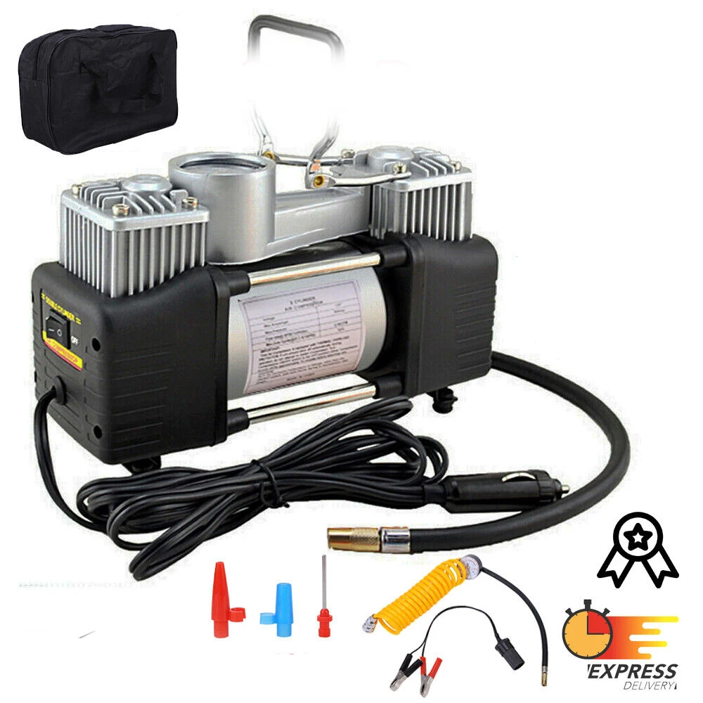 Wholesale Double Cylinder 150psi Car Tyre Inflator Tyre Pump Car Portable Air Compressor Portable Air Pump For Car Tires