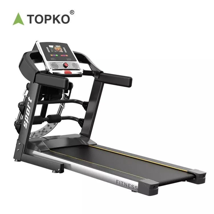 Складная электрическая беговая дорожка TOPKO для домашнего использования оборудование фитнеса тренажерного зала с электроприводом