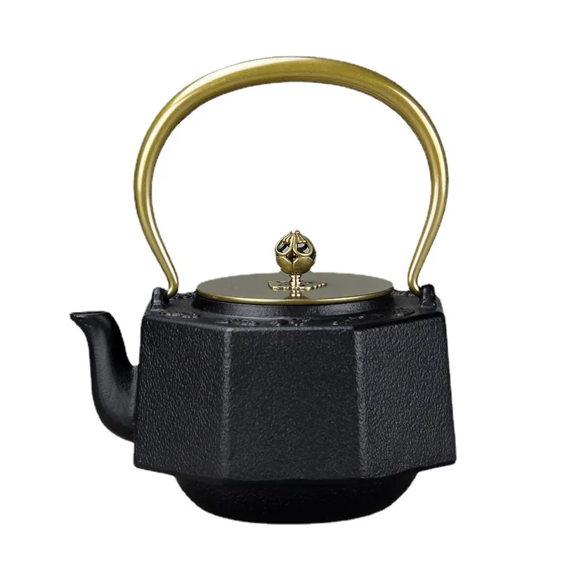 Заводская цена Классический чайный чайник Kettle1200 мл круглый шарик чугунный эмалированный с фильтром из нержавеющей стали