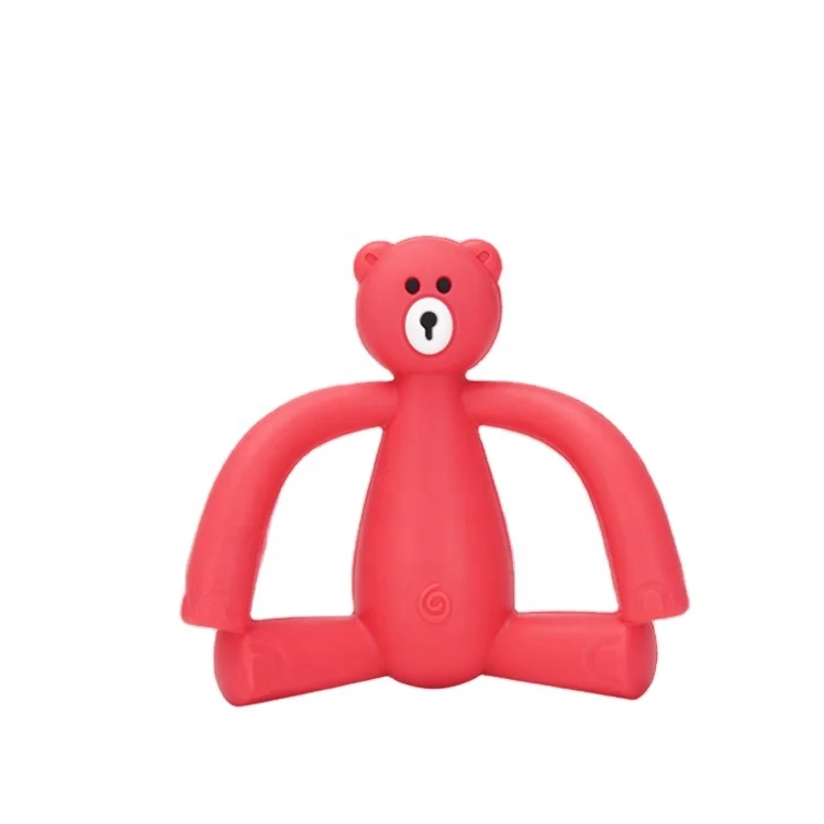 Новинка Детский Прорезыватель полностью силиконовый мультяшный медведь Прорезыватель детский молярный Прорезыватель