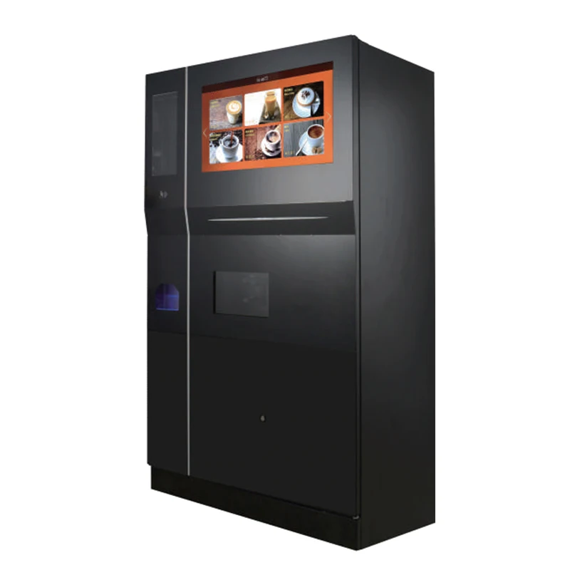 Fully automatic hot and iced coffee vending machines self service making coffee vending machine price with credit card payment