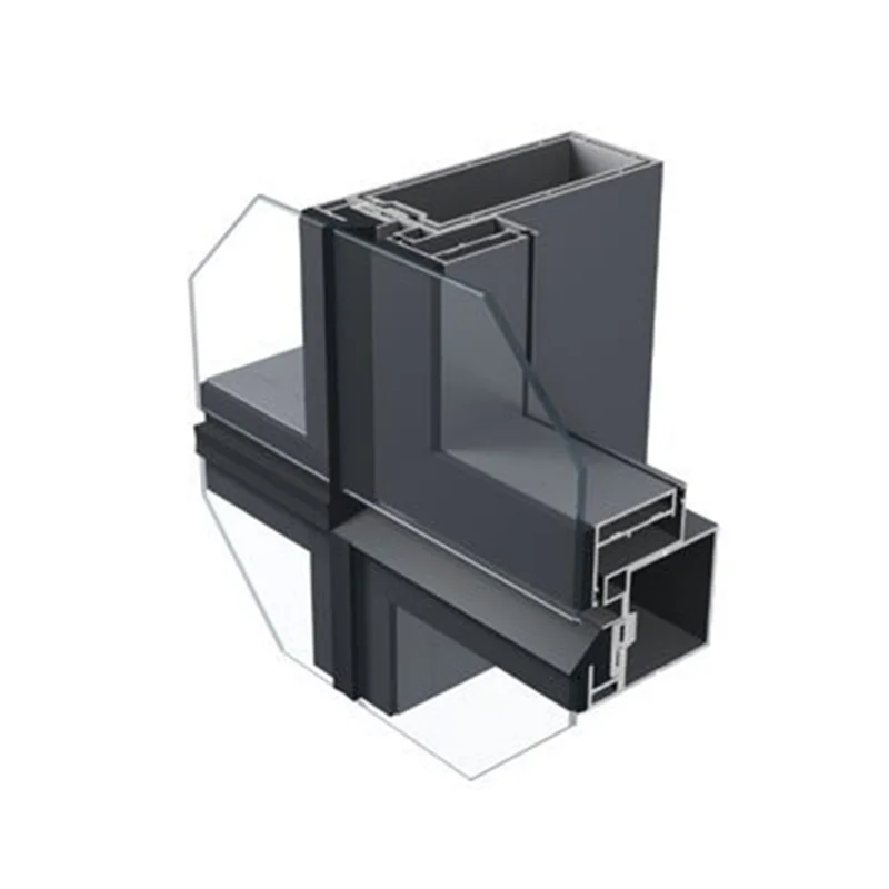 Frameless shopping mall geometric aluminium facade louvers aluminium building facade external spider aluminium glass facade