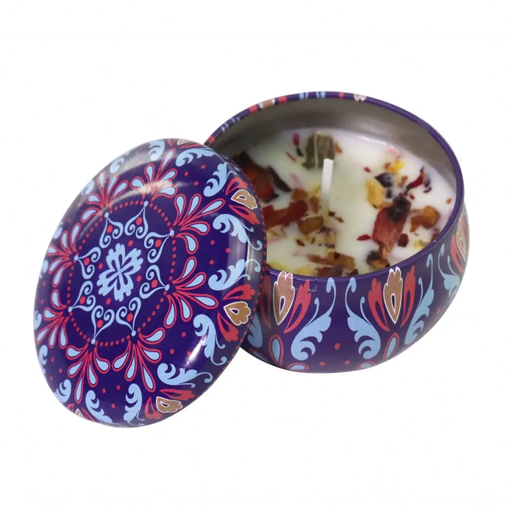 Soy Wax Material Tin Can Decor Candle