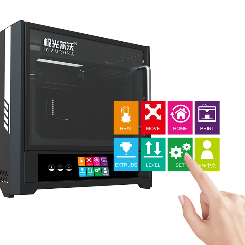  Jgmaker A6 Большие Настольные часы большой 3D принтер с завода в Китае полностью закрытый корпус двумя промышленного класса FDM 12-летний металлический