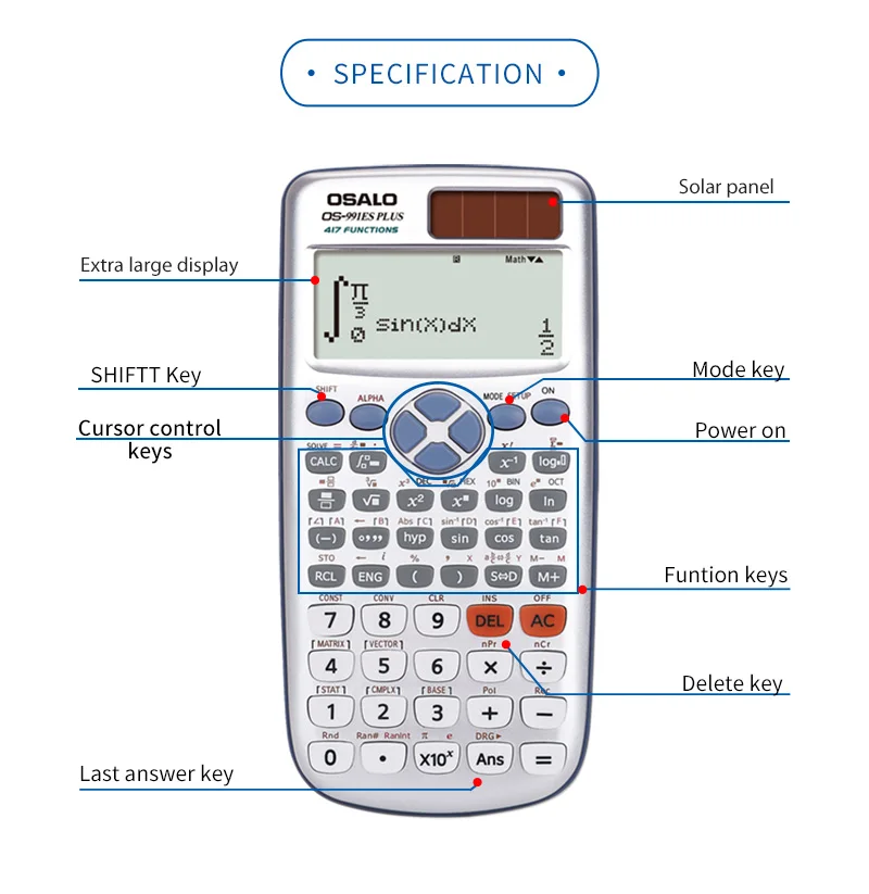 Factory Direct Wholesale Scientific Calculator Light Display Scientific Calculator Reply Very Quickly Calculadora Cientifica