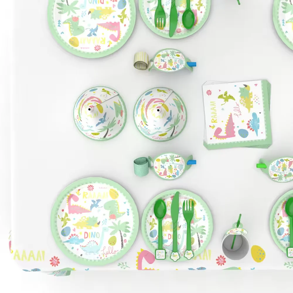 Party Things Birthday Party Disposable Paper Plate Set Tableware Party Paper Plates Sets
