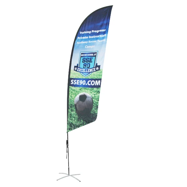 Advertising Flying Beach Flag Banner Feather Flag  for  Promotion