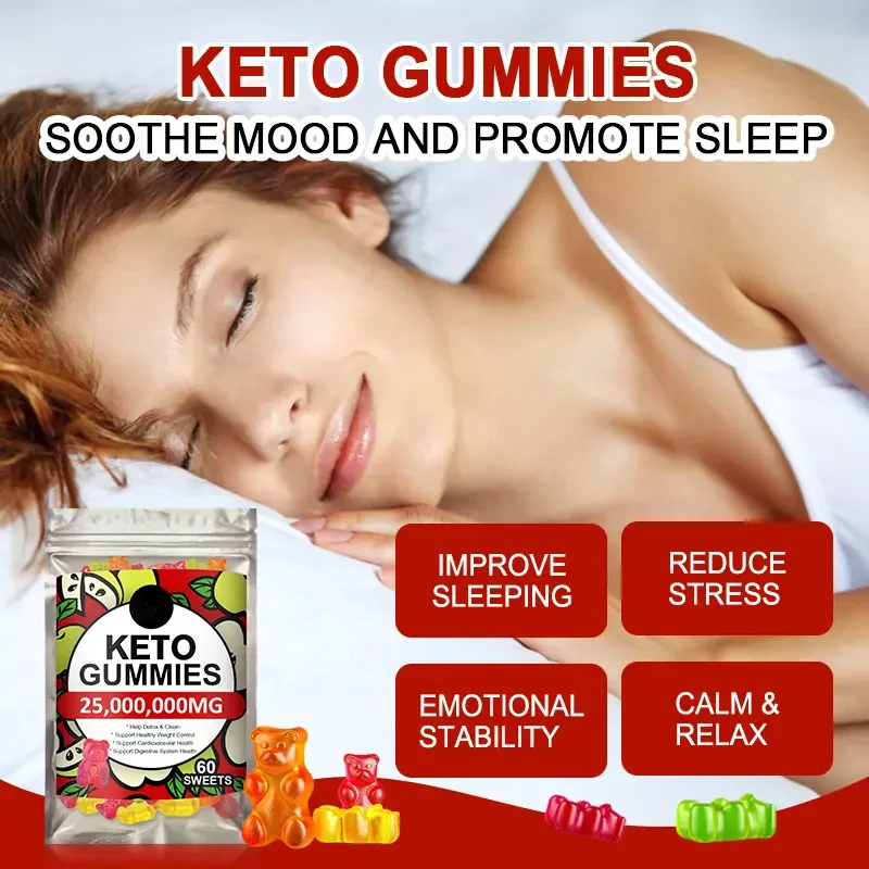 Wholesale Herbal Extract  Supplement Healthy Weight Loss Gummy Candy Keto Fat Burning Gummies